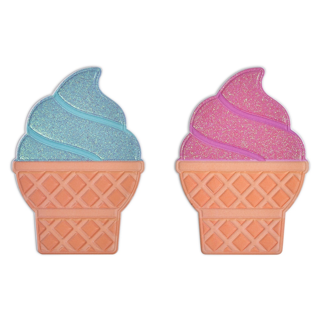Puffy Postkarten-Paar Mit Eiszapfen-Motiv – Lustige 3D-Grußkarten Mit Glitzer, Inkl. Umschlägen